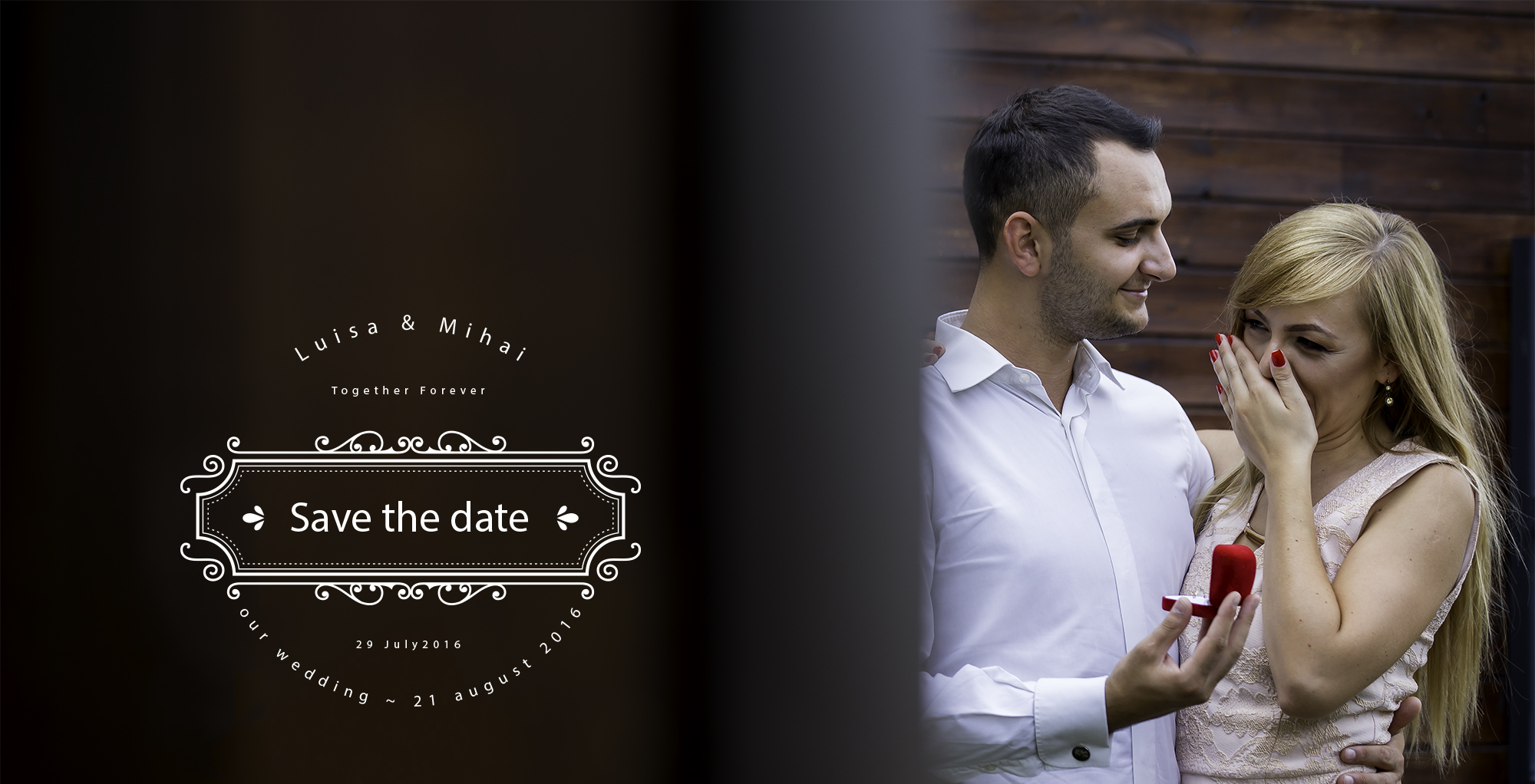 Save the date Luisa and Mihai